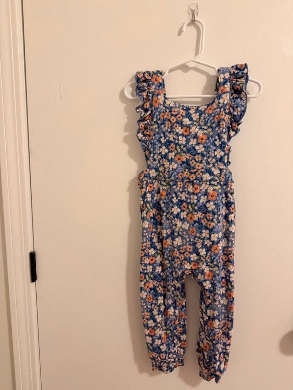 Little Sleepies Bamboo Floral Jumpsuit Size 18-24M EUC